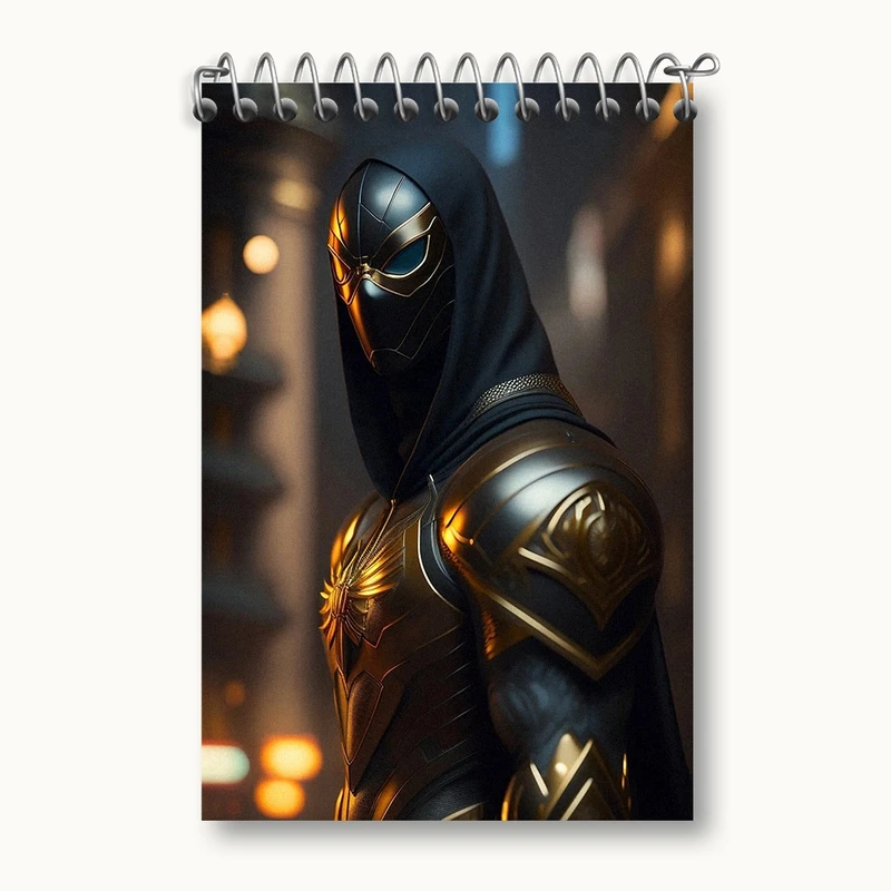 دفتر یادداشت 50 برگ خندالو مدل مرد عنکبوتی (Spider Man) کد F2899