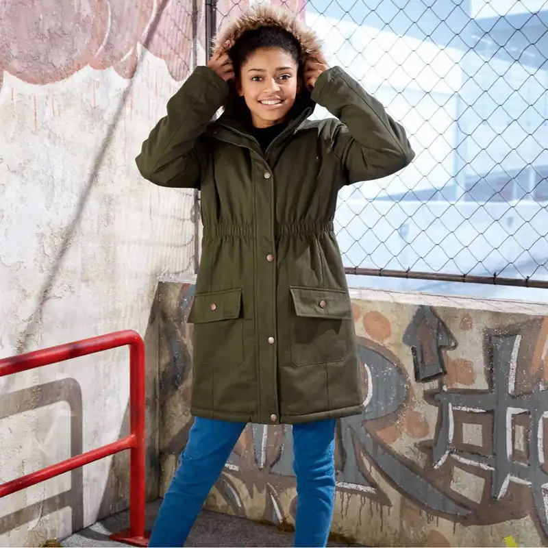 کاپشن دخترانه پیپرتس مدل jgv-0987