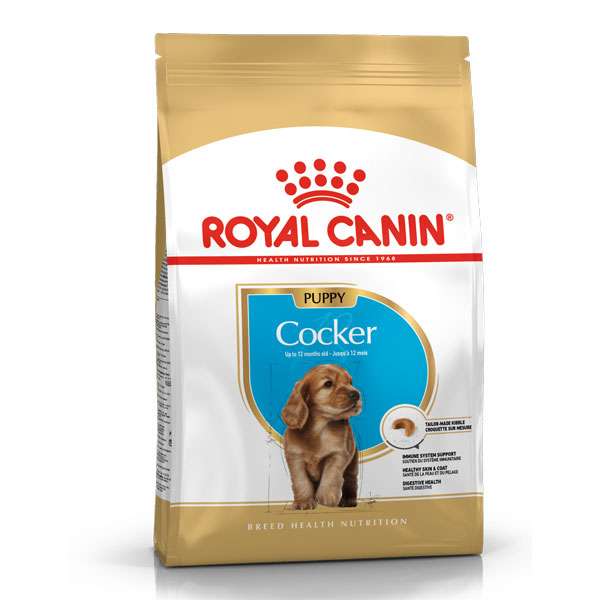 غذای خشک توله سگ رویال کنین مدل cocker وزن 3 کیلوگرم