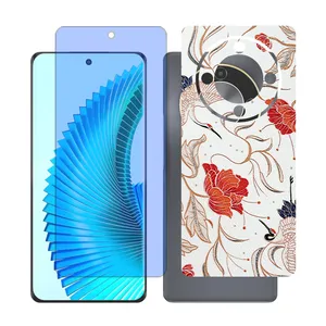 Glass together model anti blue screen protector suitable for Honor X9b mobile phone with back cover sticker