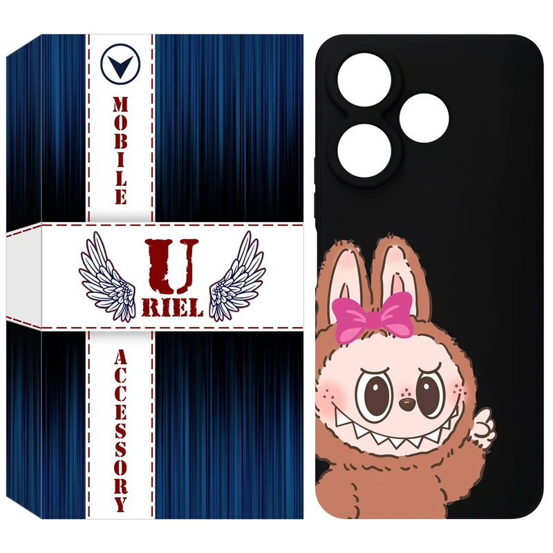 کاور یوریل مدل KSH کد 109 طرح عروسک لبوبو مناسب برای گوشی موبایل شیائومی Redmi 13x / 13 4G / Poco M6 4G