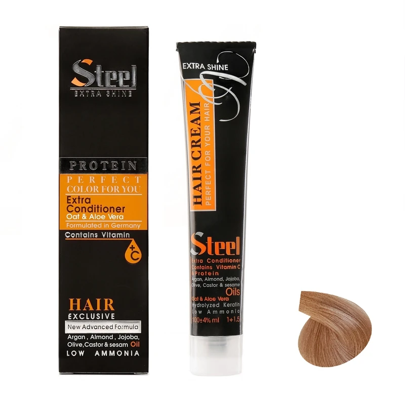 رنگ مو استیل شماره 12.4 حجم 100 میلی لیتر رنگ شامپاینی بژ