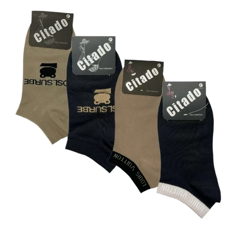 جوراب ساق کوتاه مدل DSL کد mgh بسته ۴ عددی