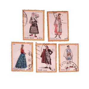 تمبر یادگاری مدل لباس محلی کد 620 مجموعه 5 عددی