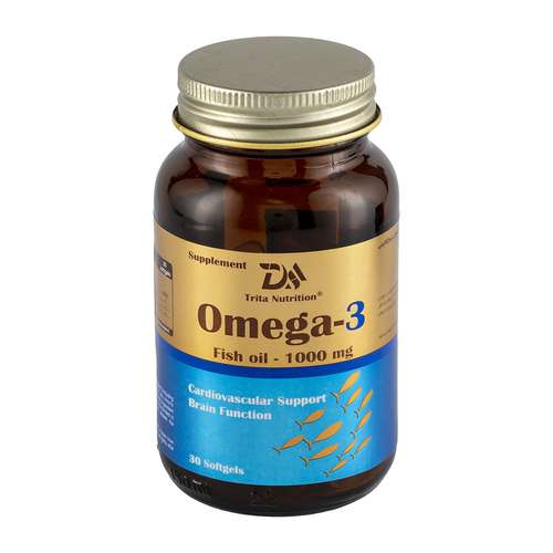 کپسول نرم ژلاتینی امگا 3 و روغن ماهی تریتا دارو - 1000 میلی گرم بسته 30 عددی