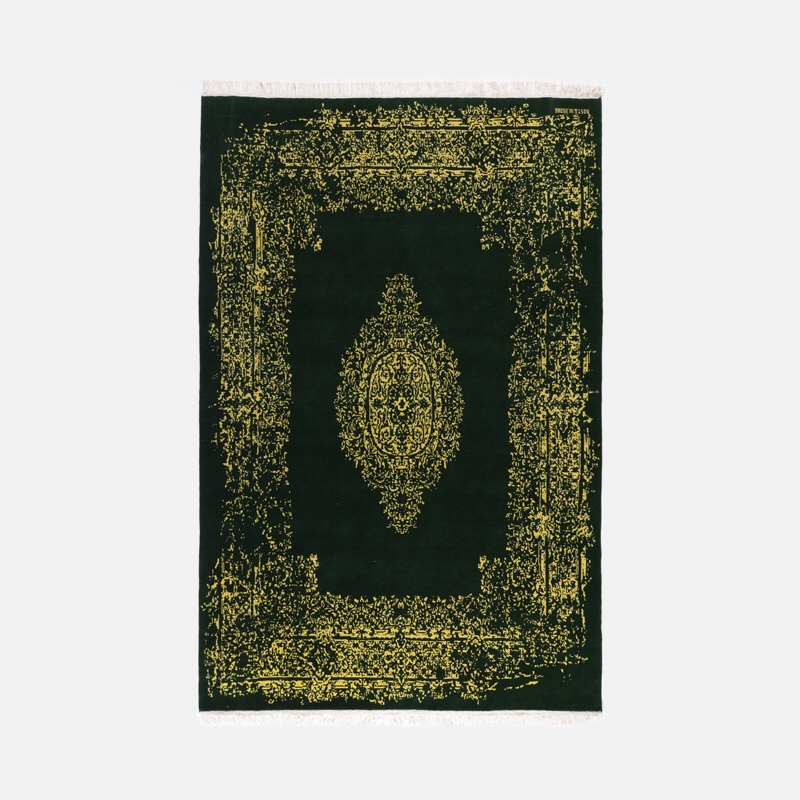 فرش دستباف شش و نیم متری طرح ترنج دار وینتیج مدل کاکوتی