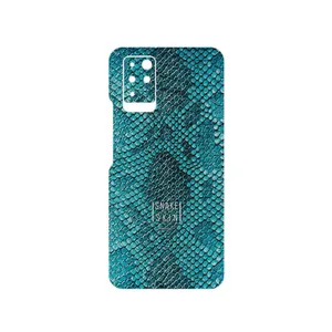 MAHOOT Blue Snake Skin Cover Sticker for Infinix Note 10