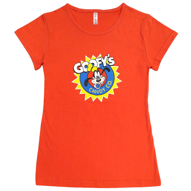 تی شرت آستین کوتاه زنانه پینک ایر طرح Goofy کد M454