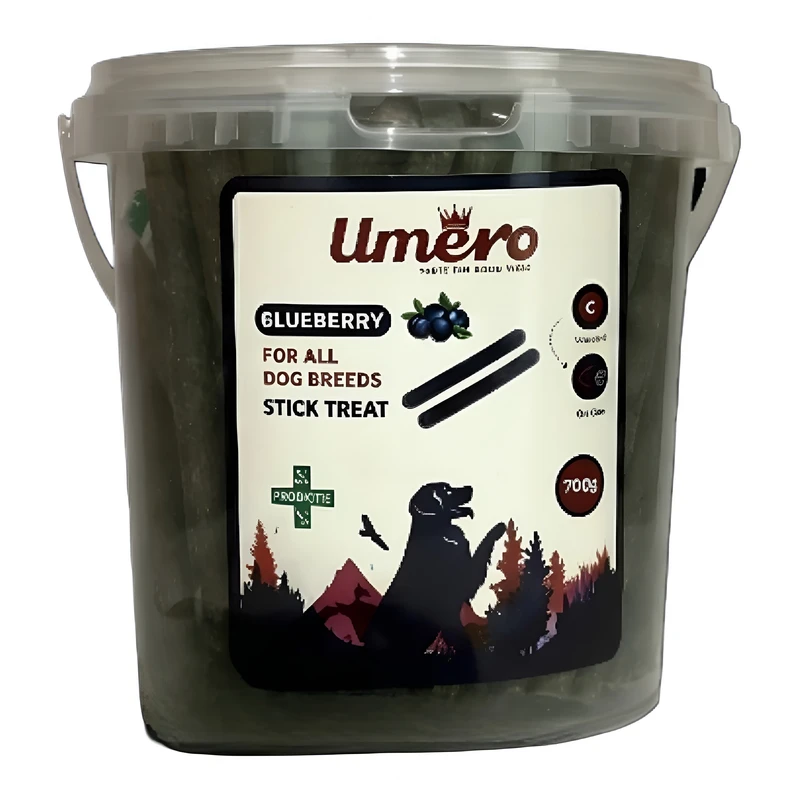 تشویقی سگ اومرو مدل مدادی طعم بلوبری وزن 700 گرم