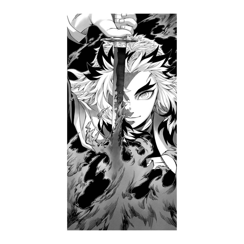 استیکر لپ تاپ و موبایل مدل انیمه طرح demon slayer Kyojuro Rengoku کد 1838