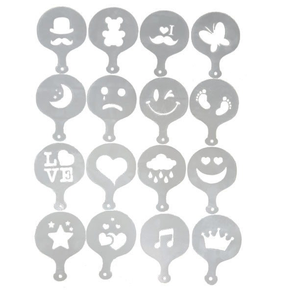 شابلون قهوه کد 12 بسته 16 عددی