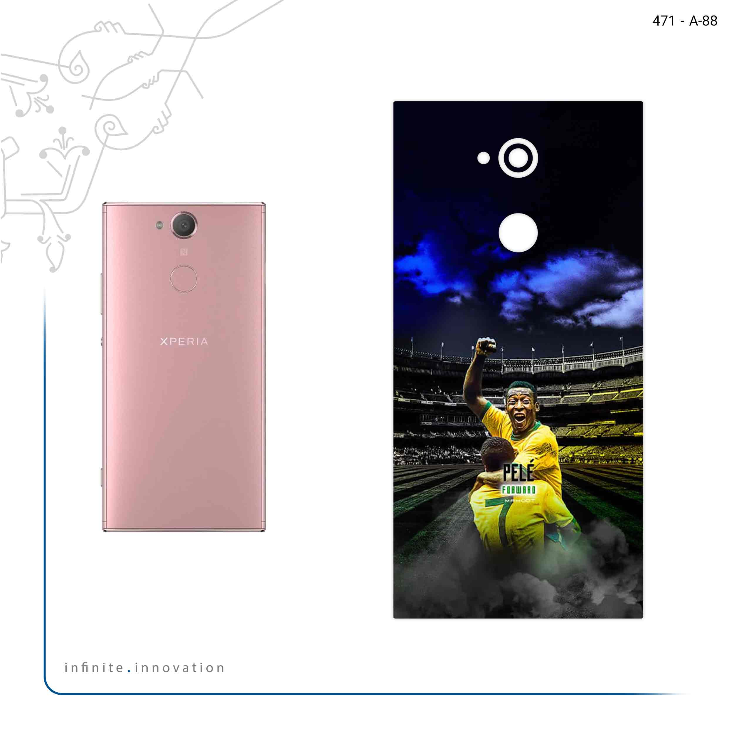 برچسب پوششی ماهوت مدل Pele مناسب برای گوشی موبایل سونی Xperia XA2 Ultra