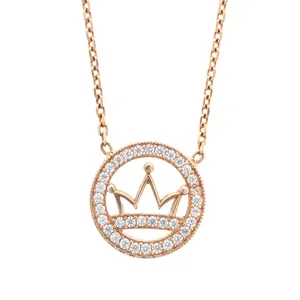 گردنبند نقره زنانه مدل تاج AN-M127