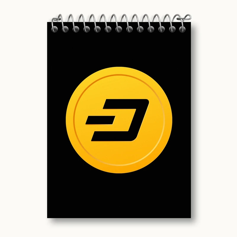 دفتر یادداشت 50 برگ خندالو مدل ارز دیجیتال دش کد 10909