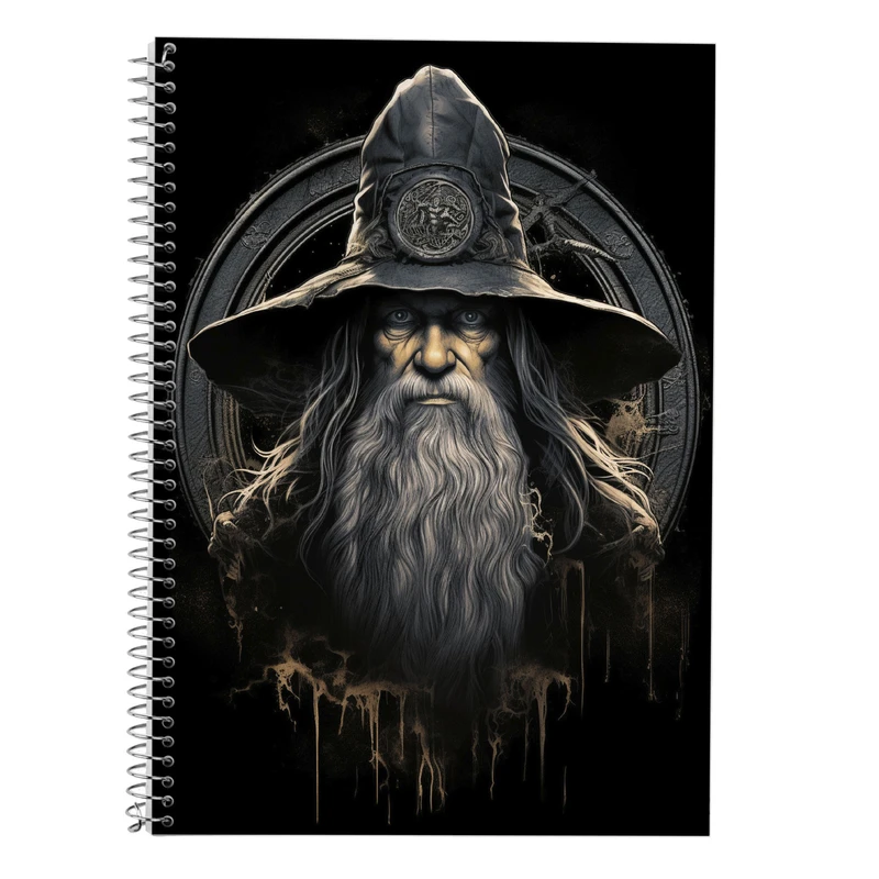دفتر زبان 50 برگ مدوپد مدل سه خط طرح ارباب حلقه ها The Lord of the Rings کد DF3041