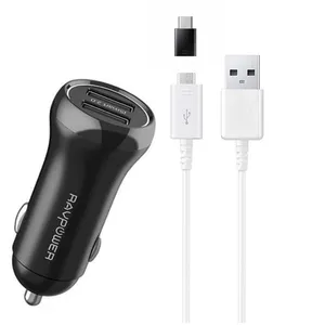 شارژر فندکی راو پاور مدل Sagacious-401 به همراه کابل تبدیل  USB-C / microUSB