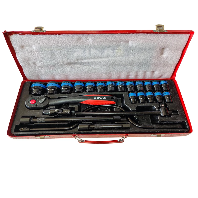 آچار سری بکس ریناس مدل RINAS - 24FULL CRV مجموعه 24 عددی