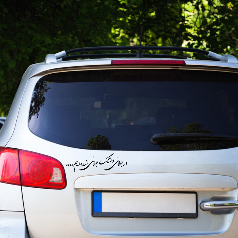 برچسب بدنه خودرو طرح در جوانی دلتنگ جوانی شده ایم کد MT-B390