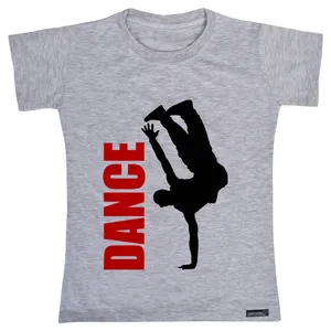 تی شرت آستین کوتاه دخترانه 27 مدل Dance کد MH621