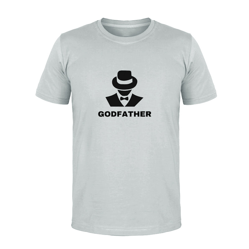 تی شرت آستین کوتاه مردانه مدل GOD FATHER کد M55 رنگ طوسی