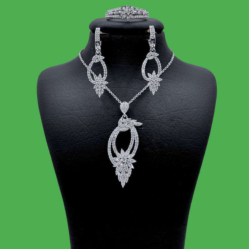 نیم ست نقره زنانه مدل 0127