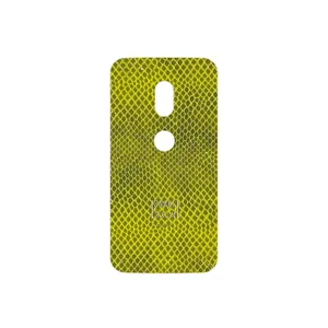 MAHOOT Yellow Snake Skin Cover Sticker for Motorola Moto G4 Play