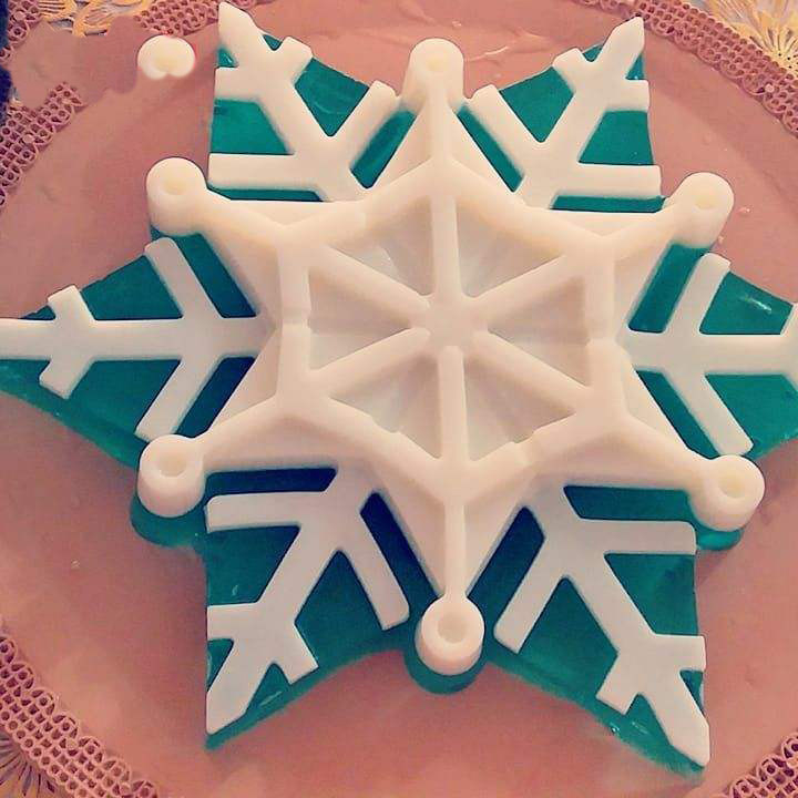 قالب ژله مدل دونه برف