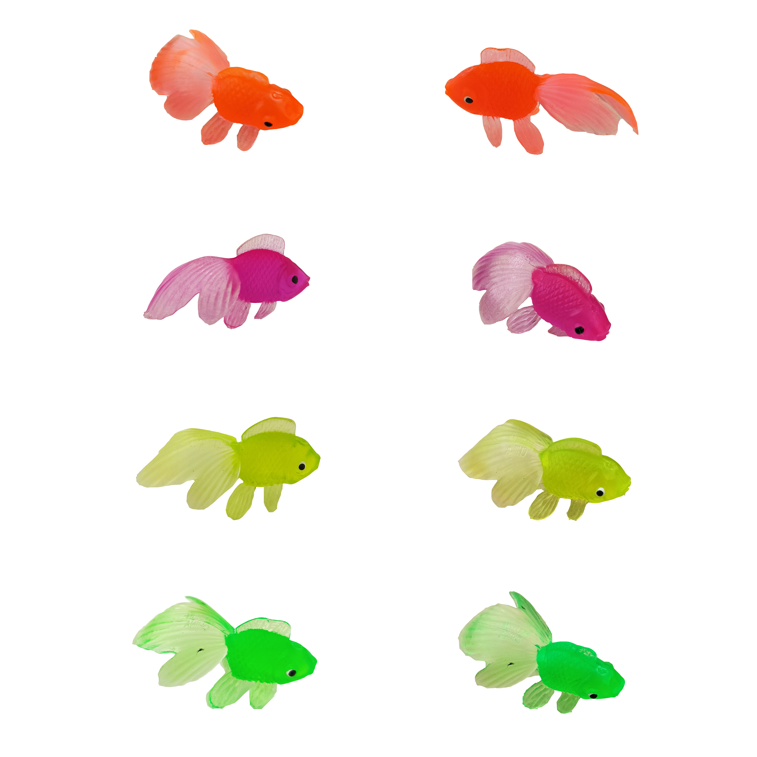 ماهی تزئینی آکواریوم مدل ژله ای کد M11 مجموعه 8 عددی