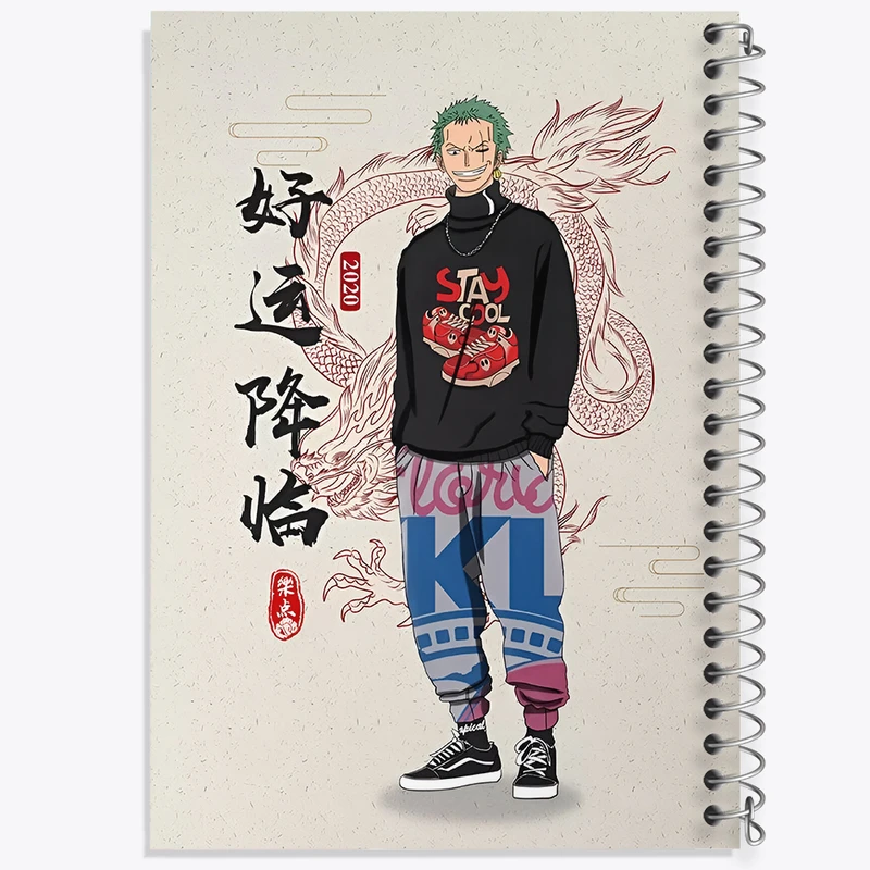 دفتر نقاشی 50 برگ خندالو طرح انیمه وان پیس کد N3627