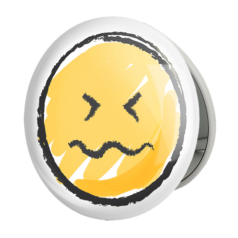 آینه جیبی خندالو طرح ایموجی Emoji مدل تاشو کد 5374 