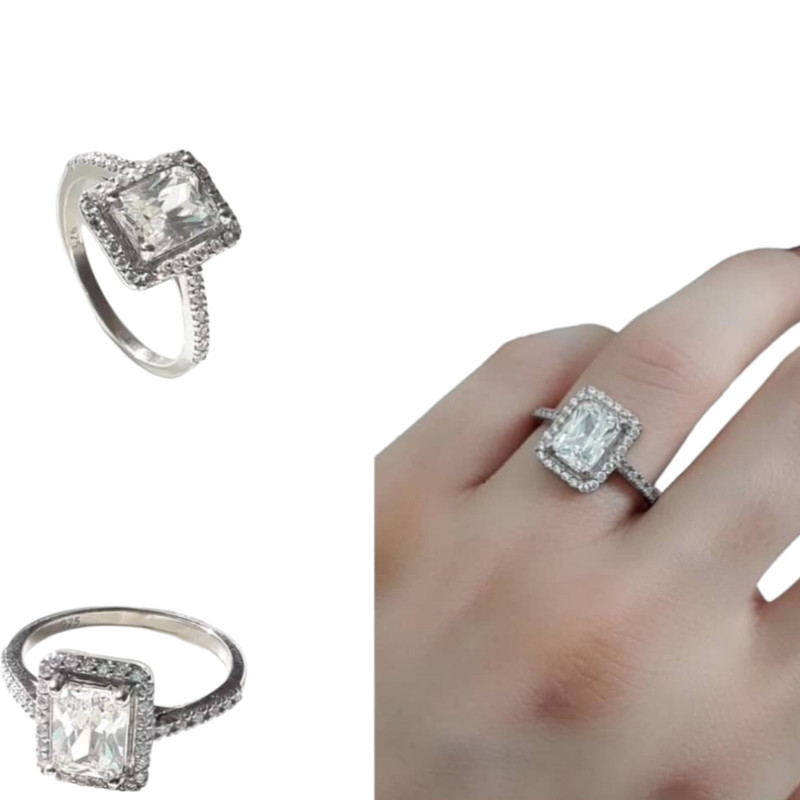 انگشتر نقره زنانه مدل آمیرا