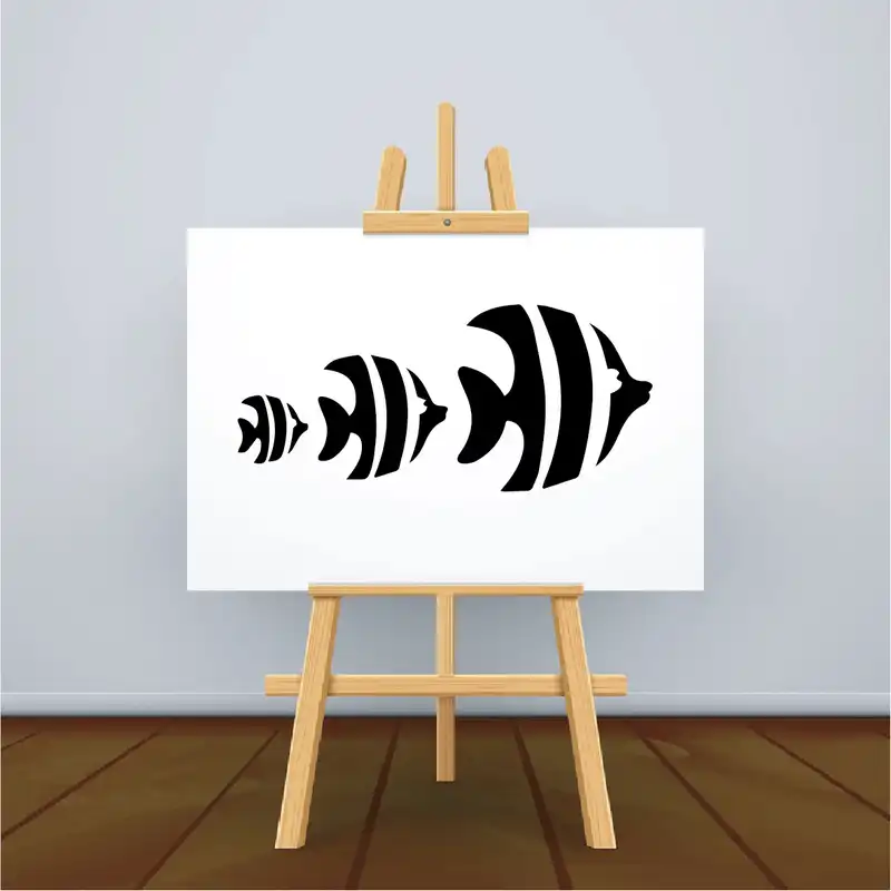 شابلون طرح ماهی کد 30cm