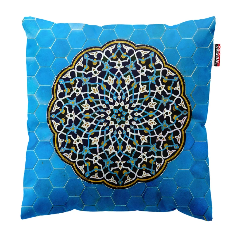 کوسن پاد آفرین مدل کاشی سنتی زیبا کد 284 سایز 30*30 سانتی متر