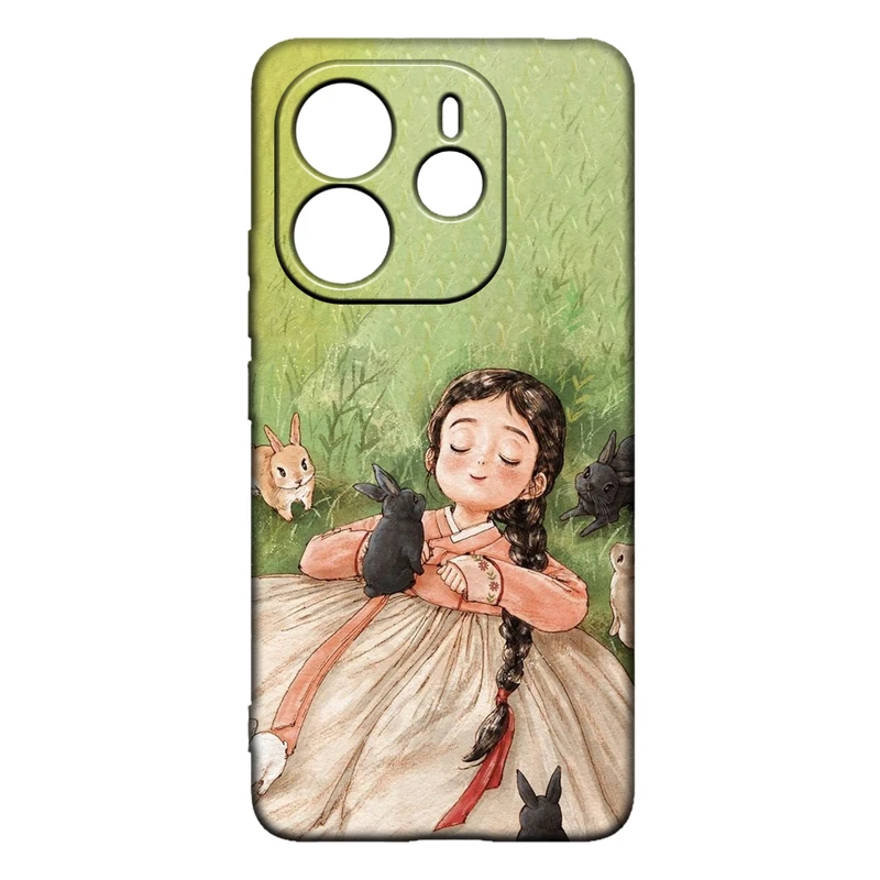 کاور طرح دخترانه کد 294 مناسب برای گوشی موبایل شیائومی Redmi Note 14 4G