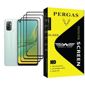 Waily Nice Pergas Glass MIX003 Screen Protector For Oppo A33 (2020) Pack Of 3
