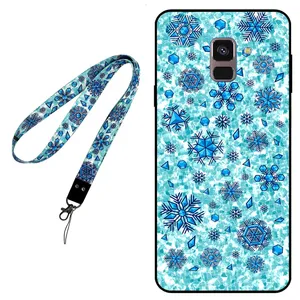 Megafone Snow Flake 0014 Cover For Samsung Galaxy A6 2018 Mobile Neckband 