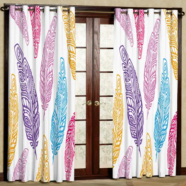 پرده مدل مخمل پانچی کد 6755 سایز 280x140 سانتی متر