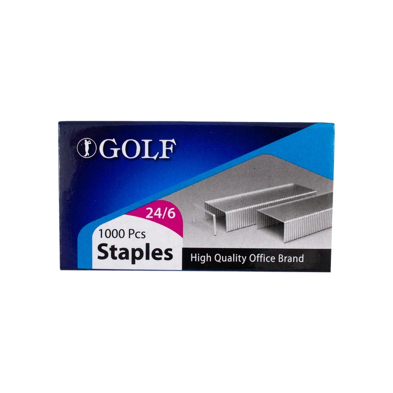 سوزن منگنه گلف کد 123 سایز 24/6 بسته 1000 عددی 