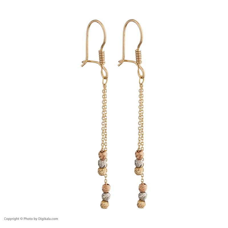 گوشواره طلا 18 عیار زنانه مایا ماهک مدل ME1111 - 5