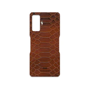 MAHOOT Brown-Snake-Leather Cover Sticker for Xiaomi Redmi K50 Gaming