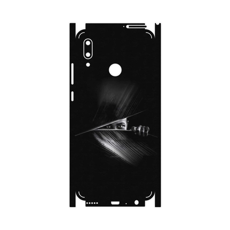 برچسب پوششی ماهوت مدل Black Portrait-FullSkin مناسب برای گوشی موبایل هوآوی P Smart 2019