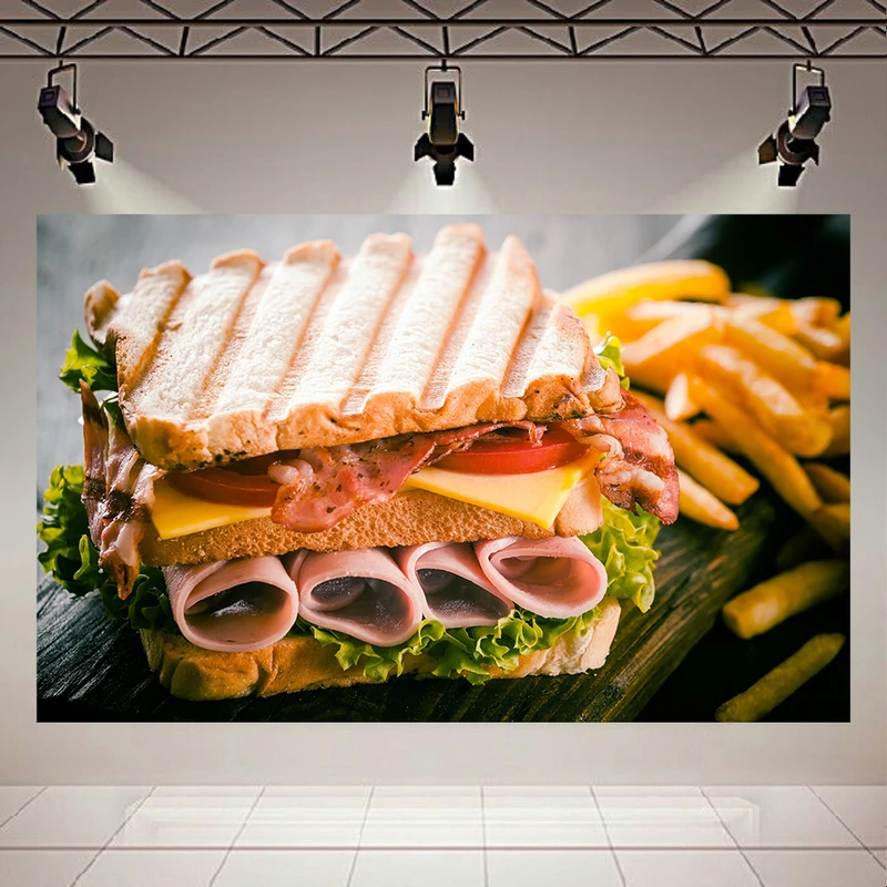 تابلو بوم طرح فست فود مدل ساندویج سرد کد AR30527