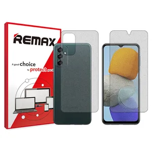 Remix matte screenprotector HyMTT model suitable for Samsung Galaxy F23 5G phones along with the back of the phone