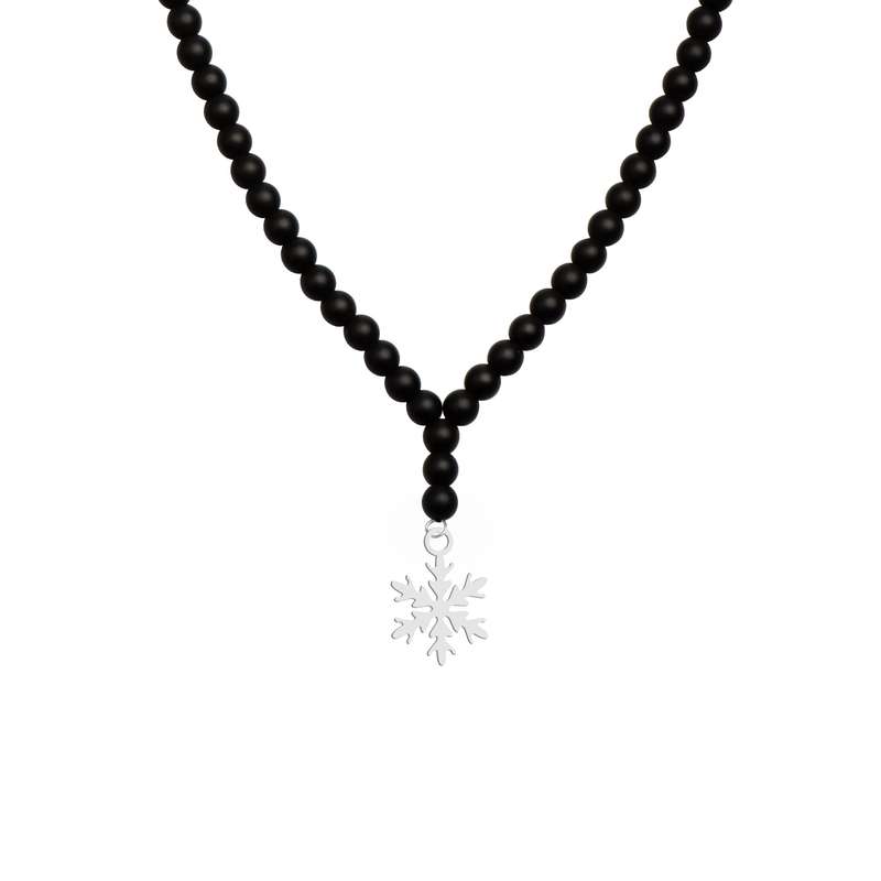 گردنبند نقره زنانه هایکا مدل دانه برف کد ha 1-6 گردنبند نقره زنانه هایکا مدل دانه برف کد ha 1-6