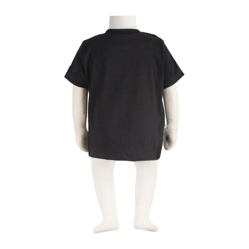 تی شرت آستین کوتاه نوزادی آدمک مدل یقه گرد جیب دار کد 150001 رنگ مشکی -  - 5
