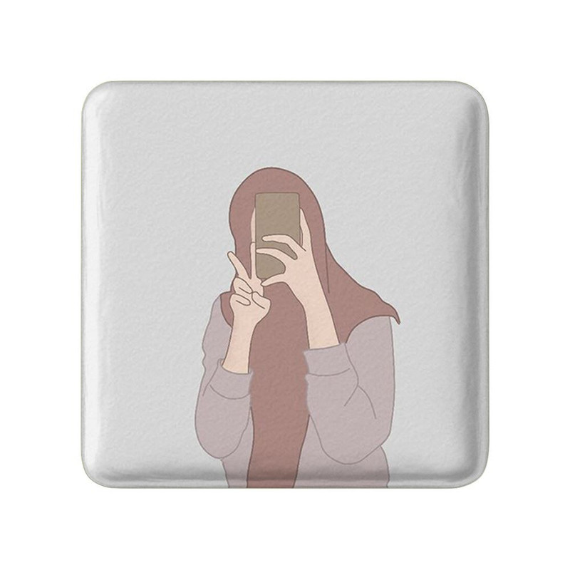 مگنت خندالو مدل مینیمال باحجاب کد 28686