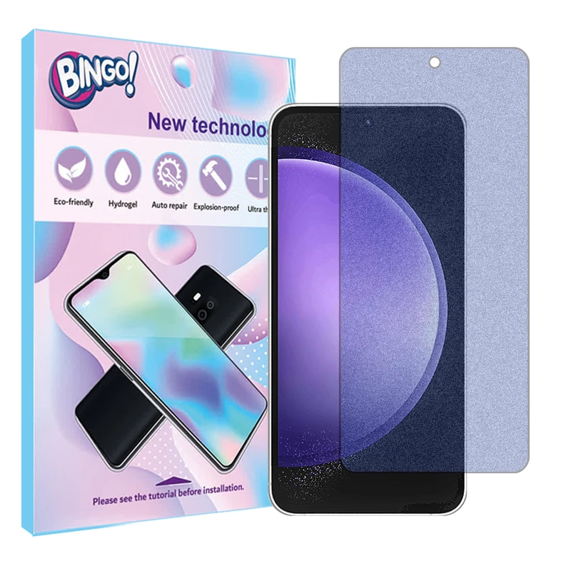 محافظ صفحه نمایش مات آنتی بلو بینگو مدل Tough مناسب برای گوشی موبایل سامسونگ Galaxy S23 FE 