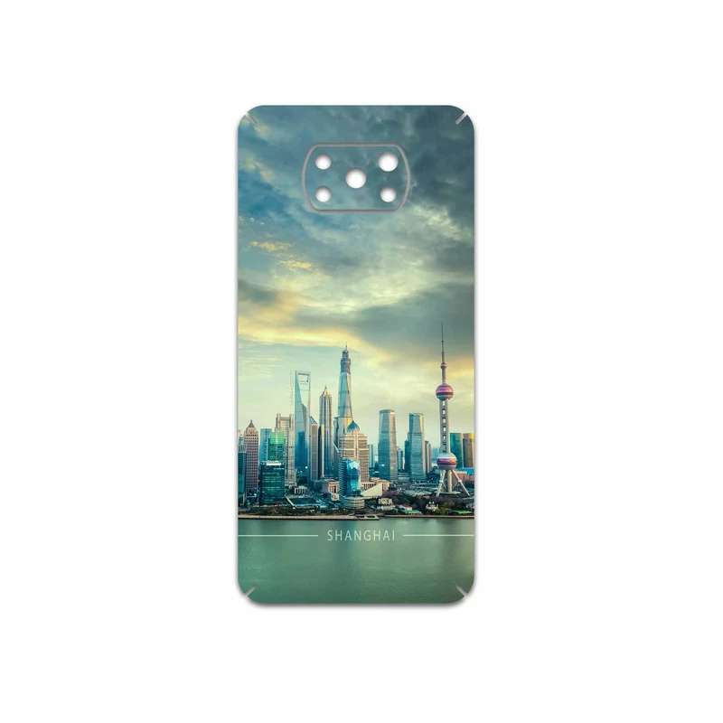 برچسب پوششی ماهوت مدل Shanghai-City مناسب برای گوشی موبایل شیائومی Poco X3 Pro