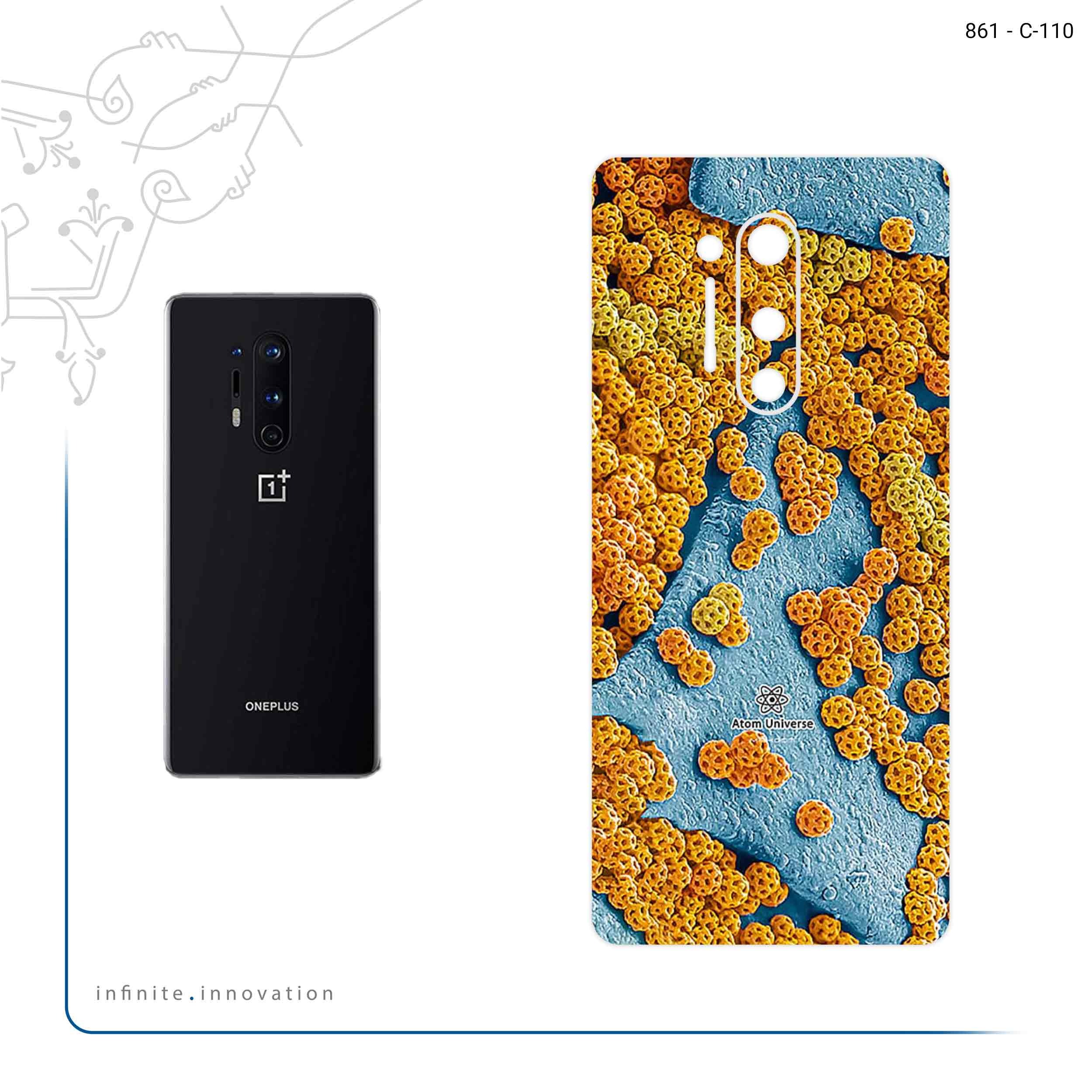 برچسب پوششی ماهوت مدل Atom Universe 7 مناسب برای گوشی موبایل وان پلاس 8 Pro