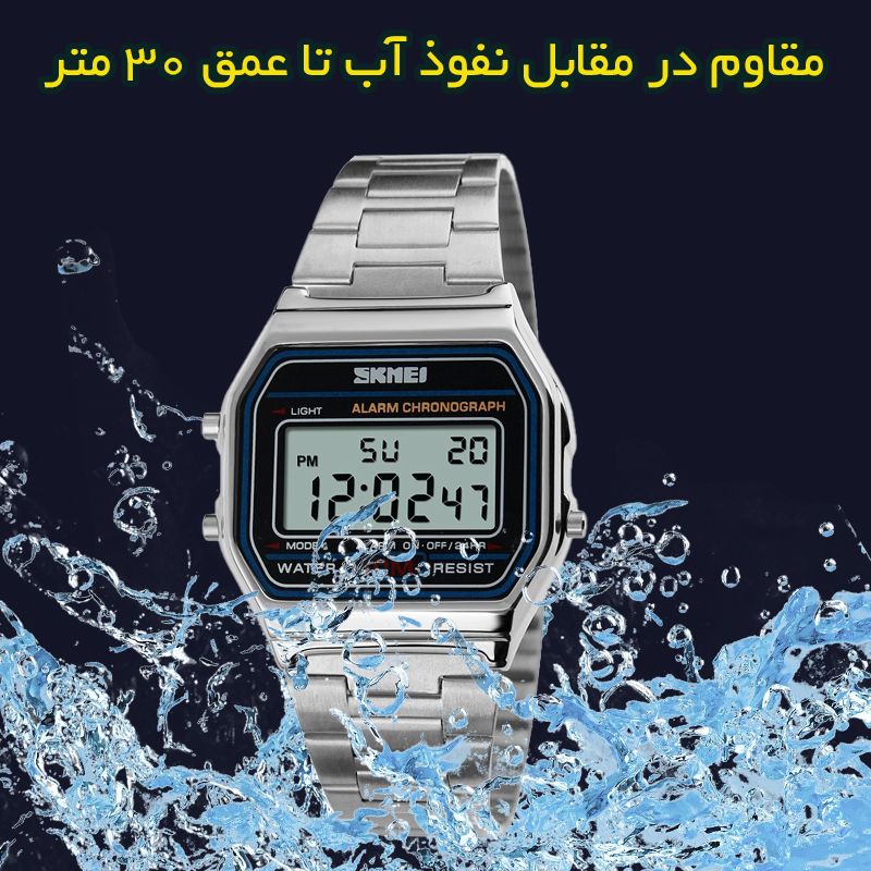 ساعت مچی دیجیتال زنانه اسکمی مدل 1123 SI -  - 2